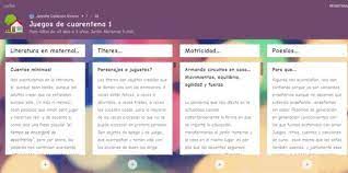 O por la tarde de 13 a 15 hs. Padlet Con Juegos De Cuerentena Para Ninos De 45 Dias A 3 Anos Maternal Entramar Tecnologia Educativa Digital