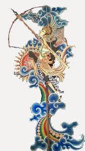 Gambar Wayang Unik Gambar Kanvas Art Pop Lukisan Kaca