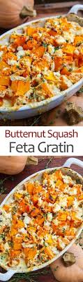 Butternut Squash And Feta Gratin Recipe Recipes Food Veggie Dishes