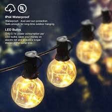 Led String Lights G40 Globe Vintage Indoor Outdoor String Lights 30 Bulbs Decorative Hanging Led Light For Backyard Bistro Porch Lighting Strings Aliexpress