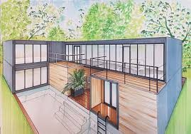 Une Piscine Accolee A La Maison Le Blog De Elise Fossoux Maison Container Maison Architecte Moderne Maison Architecte