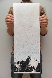 Mountains Screen Print Kris Johnsen Screen Printing Prints Print
