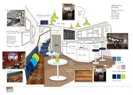 Coffee Shop Interior Concept I Like Some Of These Ideas Built In Bench Small Round Tables A Couple Of Stools Up By Baristas Desain Interior Kedai Kopi