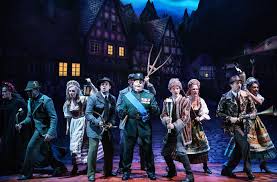 Grigori exits, uneasy under frankenstein's gaze. Review Young Frankenstein At The Garrick Theatre Theatre News And Reviews