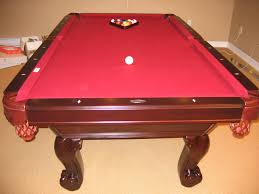 Pool Table Client The Red Colour Table Cloth Was The Perfect Choice At First We Weren T Sure About The Red Colou Room Renovation Colorful Table Hanging Lights