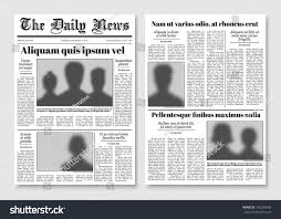 Paper Tabloid Newspaper Vector Layout Editorial News Template Editorial News Newspaper Paper Tabloid Page Illus Tabloid Newspapers Newspaper Paper Newspaper