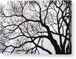 4.5 out of 5 stars. Original Abstract Black And White Landscape Trees Art Painting Print Black On White Canvas Print Canvas Art By Amy Giacomelli