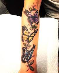 50 Best 3d Tattoos Of 2019 Yellow Butterfly Tattoo Butterfly Tattoos On Arm Purple Butterfly Tattoo