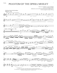 Below is a small sampling of the violin sheet music we carry in our store. Phantom Of The Opera Medley Sheet Music Lindsey Stirling Violin Solo