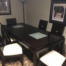 2.this dining table set 100% made of solid pine wood construction, sturdy and durable. Best Dining Room Table W Cracked Glass Inserts For Sale In Sarnia Ontario For 2021