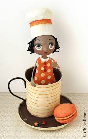 A Cup Of Chocolate Etsy 2 Bricolage Automne Maternelle Poupees En Papier Papier Mache