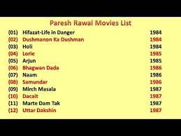 This page contains a list of paresh rawal movies which are available to stream, watch, rent or buy online. Paresh Rawal Movies List Youtube
