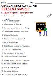 Please choose from the grammar areas. Present Simple All Things Grammar