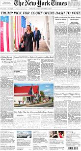Today's paper is a web app that brings the convenience of the new york times in print to your tablet or desktop. The New York Times In Print For Sunday Sep 27 2020 The New York Times