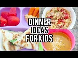 These awesome family dinner recipes include simple, homemade versions of kids' menu classics, such as macaroni and cheese, chicken nuggets, fish and chips, pizza, spaghetti and. Easy Healthy Dinner Ideas For Kids Youtube