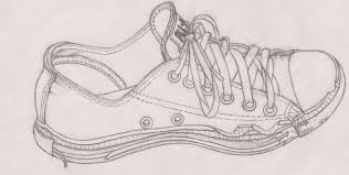 Shoe Art Project By Ninaz34 On Deviantart Shoe Art Contour Line Drawing Art