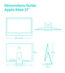 It has been the primary part of apple's consumer desktop offerings since its debut in august 1998. Apple Imac 27 2019 Dimensions Drawings Dimensions Com