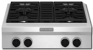 gas cooktop stainless steel kgcu407vss
