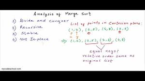 Analysis Of Merge Sort Algorithm Algorithm Analysis Data Structures