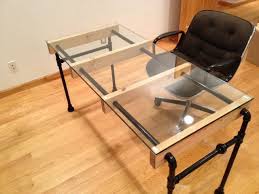 Glass Desk Base From Etsy Mobilya Endustriyel Tasarim Tasarim