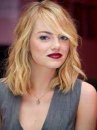 We hope to provide you with the latest updates, pictures. Emma Stone S Trendy Blonde Wavy Human Hair Wig Rewigs Com
