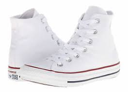 Details About Converse Chuck Taylor Hi Tops Optical White Mens Sneakers Tennis Shoes M7650