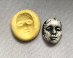 Miniature Moon Faces Mold