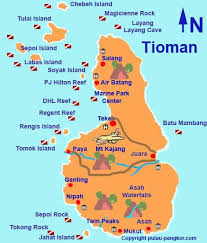 Pulau tioman is also known as the turtle island of malaysia. Tioman Island Dive Sites Tioman Island Island Travel Tourist Map