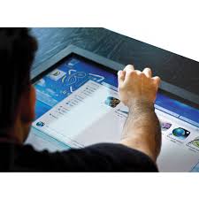 Available in your choice of 32″ or 42″ display size with 10 point capacitive touchscreen and android or windows 10 os. The Giant Coffee Table Touchscreen Computer Hammacher Schlemmer