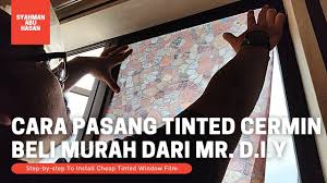 Beli wallpaper di mr diy. 22 Diy Cara Pasang Tinted Cermin Beli Murah Dari Mr Diy How To Install Mr Diy Window Film Youtube