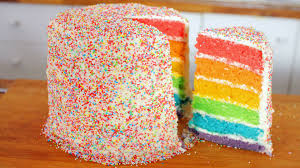 Rezeptsammlung fur vegane kuchen torten und muffins die man mit dem thermomix ganz einfach machen kann. Rainbow Cake Regenbogenkuchen Bakeclub Regenbogenkuchen Rezept Kuchen Kuchen Ideen