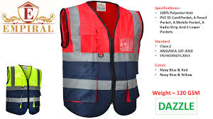 Reflective stripes ensure workers can be seen in low light conditions. Dazzle Safety Vest Work Gear Vest