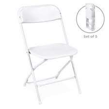 Best Choice Products Set Of 5 Portable Stackable Lightweight Plastic Folding Chairs For Events Parties Walmart Com Plastic Folding Chairs Best Folding Chairs Folding Chair