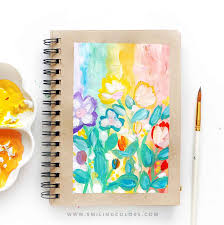 You can decide the drawing turn according to your personal favor or in turns of the numbers. Simple Flower Painting Tutorial Sharing My Sketchbook Practice Work Smiling Colors