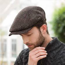 Elastic Comfort Hat Borges & Scott Irish Tweed Flat Cap