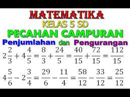 We did not find results for: Matematika 5 Sd Penjumlahan Dan Pengurangan Pecahan Campuran Dengan Merubah Menjadi Pecahan Biasa Youtube