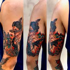 We have an artist for every style; Specter Lady Done By Justin Maness Golden Spiral Studios Greensboro Nc Tattoos