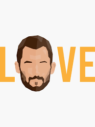 Kevin LOVE Gold" Sticker for Sale by sageklein