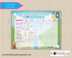Potty Training Chart Princess Girl Printable Potty Training Chart For Girls Instant Download Digital Jpeg File Reward Chart Potty Train