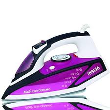 Inalsa Flair 2200 W Steam Iron Vertical Steaming Anti Calcium System Ceramic Non Stick Soleplate Self Cleaning A In 2020 Ceramic Non Stick Steam Iron Iron