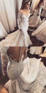 Mermaid Wedding Dresses Illusion Wedding Dresses Long Sleeves Wedding Dresses Appliques W Long Sleeve Wedding Dress Lace Illusion Wedding Dress Wedding Dresses