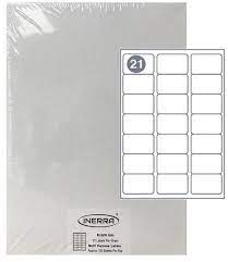 You're reviewing:21 labels per sheet 63.5 x 38.1mm. Blank Labels Uk A4 Address Sheets