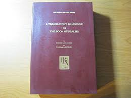 Translators Handbook Book Psalms by Bratcher Robert Reyburn William