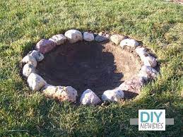 Fire Pit Fire Pit With Rocks Fire Pit Backyard Diy Fire Pit