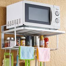 Aero wc series budget wall cabinet are made of 18 gauge type 430 stainless steel and are hemmed to eliminate cuts from rough surface. Space Aluminum Wall Mounted Microwave Oven Rack 2 Layer Oven Bracket Kitchen Storage Rack Support Rack Space Saving Storage Holders Racks Aliexpress