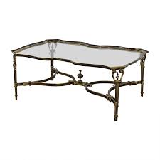 You must be aware that choosing the wrong table for your favorite coffee has got the following negative influence on you 83 Off Brass And Glass Coffee Table Tables