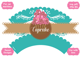 Download Mermaid Cupcake Wrapper Graphic By Jgalluccio Creative Fabrica PSD Mockup Templates