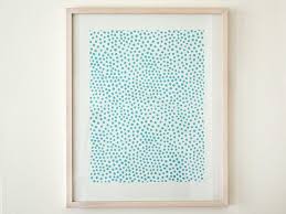 Holzschnitt Poster Punkte Hellblau Holzdruck Abstrakt Kunst Abstrakt Druck Poster Hellblau Punktchen Muster Hellblau Polka Dots Poster Prints Wood Print Print Patterns