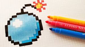 Handmade Pixel Art How To Draw A Bomb Pixelart Dibujos En Cuadricula Dibujos De Puntos Dibujos En Pixeles