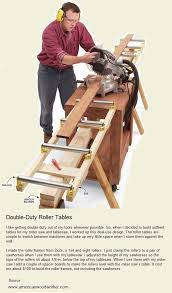Double Duty Roller Tables Herramientas De Carpinteria Muebles Para Herramientas Mesas De Trabajo